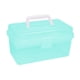 thumbnail image 2 of Caja organizadora de almacenamiento de herramientas para uñas, organizador manual con asa, caja contenedora de cepillos de uñas para SPA, costura en c, 2 of 8