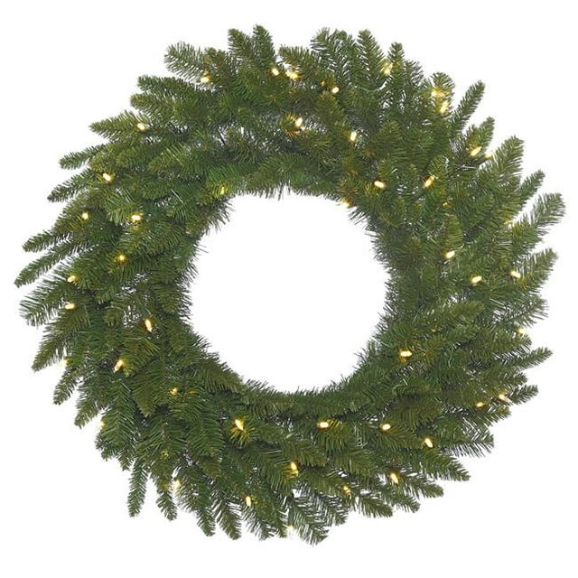 Vickerman A154337LED Couronne Verte en Épicéa de 36 Po avec 100 LED Blanc Chaud