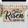 thumbnail image 3 of Binwennn He Is Easter Risen Mats Holiday Mats Welcome Door Mats Polyester Door Mats Texture Throw Blanket Designer Throw Knitted Blanket Throw Fuzzy Rugs for Living Room Carpet 8x10 Living Room Throws, 3 of 6