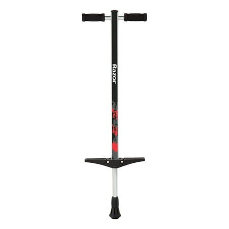 Razor Gogo Pogo Stick - Black/White, for Kids and Teens Ages 6+ and Up, Max Rider Weight 140 lbs, Unisex