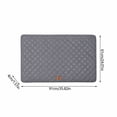 thumbnail image 3 of Large Dog Crate Pad Washable 36 x 24 inch with Antiskid Backing Soft Pet Mat, 3 of 6