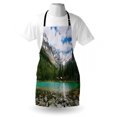 thumbnail image 3 of Landscape Apron Canada Ohara Lake Yoho National Park with Mountains Nature Scenery Art Photo, Unisex Kitchen Bib Apron with Adjustable Neck for Cooking Baking Gardening, Multicolor, by Ambesonne, 3 of 3