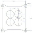 thumbnail image 3 of Canton Racing Products 85-152 Carburetor Spacer - Phenolic, 3 of 3