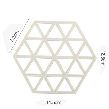 

Stylish Nordic Hexagonal PVC Food Mat Stain Resistant Dining Table Placemat