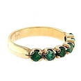 thumbnail image 2 of Vintage Emerald Band with Amazing Deep Green in 14K, 2 of 5