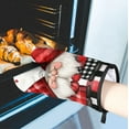 thumbnail image 5 of Valentines Day Oven Mitts and Pot Holders Set of 2, Heart Valentine''s Day Gnomes Heat Resistant Oven Mitts Kitchen Oven Glove for Cooking, Baking, 5 of 6