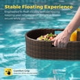 thumbnail image 6 of Homall 25.59×15.75×7.1in Rattan Floating Pool Tray Wicker Serving Tray for Food Drinks Floats for Spas Pool Parties, Brown, 6 of 7