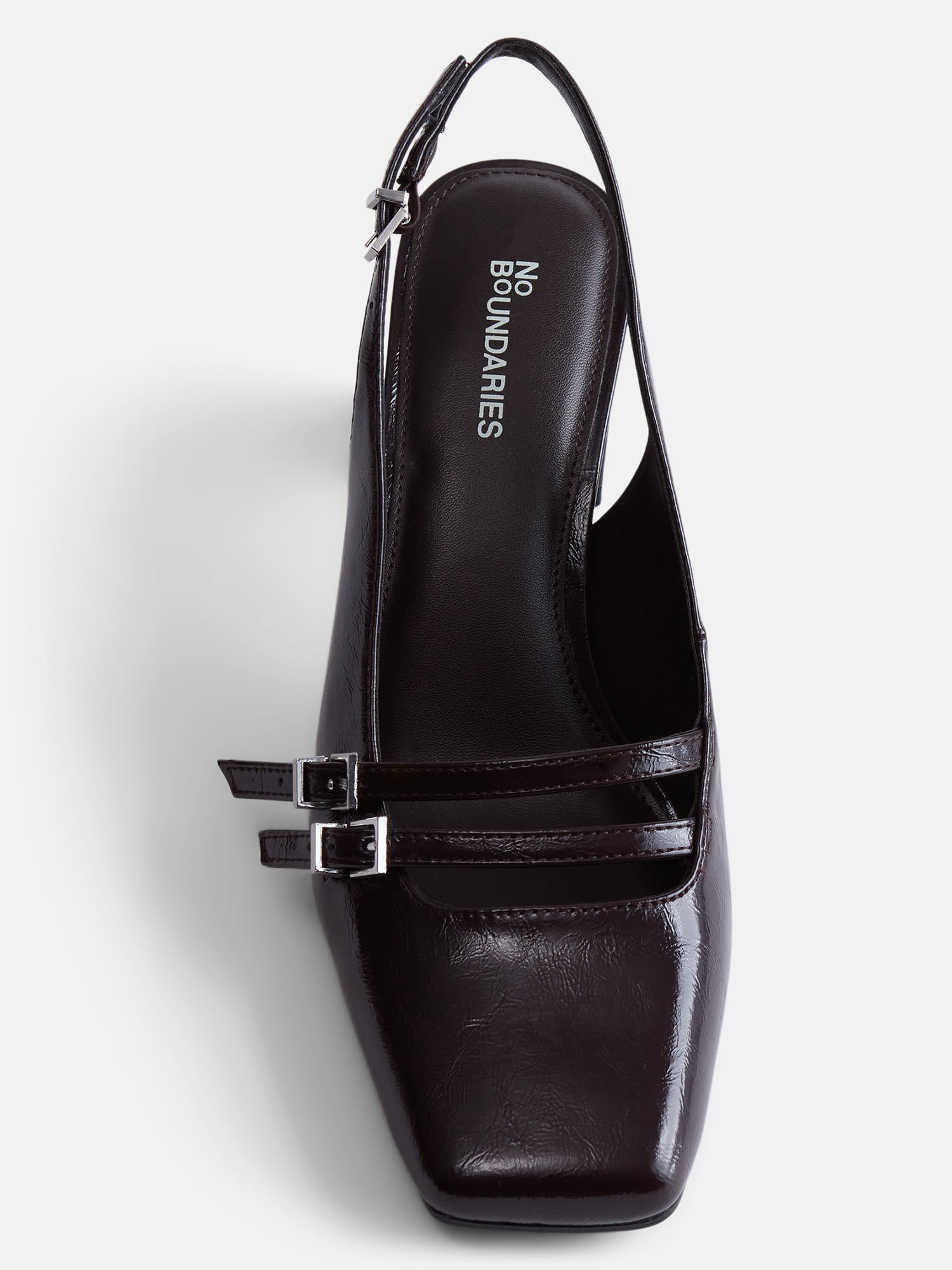 No Boundaries Women's Mary Jane Slingback Heels