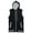 Contrast Black/Gray, variant on G-Style Men's Lightweight Athletic Casual Sleeveless Contrast Zipper Hoodie TH890 - Olive/Black - 3XL