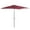 Wine Red, variant on Beyamis 9' x 7' LED Lighted Solar Umbrella - Tilt & Crank Design, Fits Table/Base, for Garden, Deck, Pool, Beach, Wine Red, Spring Patio Decor