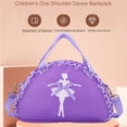 thumbnail image 4 of Cute Ballet Dance Backpack Sweet Ruffle Lace Tutu Dress Dance Shoulder Handbag Waterproof Small Duffle Bag Gym Bag, 4 of 21
