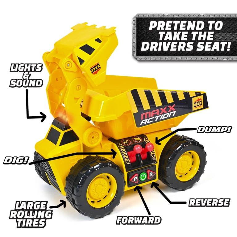 Maxx Action 18" Motorized Dig Rig 2-in-1 Construction Truck photo 6