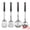 Silver, variant on Unique Bargains Heat Resistant Cooking Utensils Kitchen Spatula Set Skimmer 3Pcs