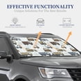 thumbnail image 4 of Haiem Tractor And Dumper Windshield Sun Shade: Universal Foldable 2-Piece Car Front Window Sunshade - Blocks Uv Rays, And Reduces Heat,Essential Car Accessory Large, 4 of 7