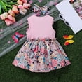 thumbnail image 4 of CAICJ98 Baby Girl Summer Clothes Newborn Romper Dress Infant Lace Ruffle Sleeveless Outfits with Headband (Pink,3-6 Months), 4 of 7