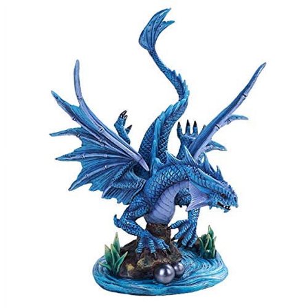 Pacific Giftware Anne Stokes Age of Dragons Water Winged Dragon Figurine, 7" x 7" x 12.25"
