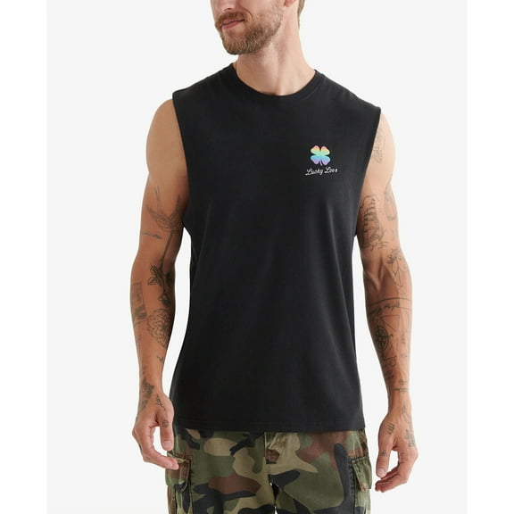 Lucky Brand Men's and Women's Muscle T-shirt in Black-Size Small