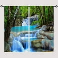 thumbnail image 4 of Nautical Curtains Grommet Light Filtering Window Drapes with Lighthouse Sailboat Anchor Rudder Whale Print Pattern Decorative Privacy Curtains for Bedroom Living Room 2 Panels 42 x 63 Inch, 4 of 6