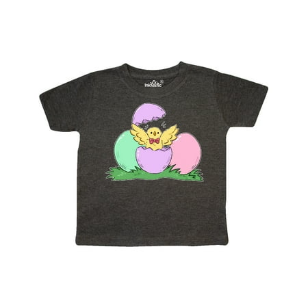 

Inktastic Cute Easter Chick Hatching from Egg Gift Toddler Boy or Toddler Girl T-Shirt