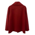 thumbnail image 4 of QHFBli Mens Trench Coat for Winter Men's Solid Anorak Jacket Warm Casual Outerwear Coat with Zipper Fly and Red XXXL, 4 of 5