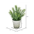 thumbnail image 2 of Vickerman 12.5“ Artificial Potted Green Plant., 2 of 3