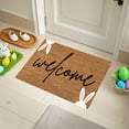 thumbnail image 4 of FastXmas Easter Cute Bunny Welcome-Doormat for Outdoor-Entrance, Colored Eggs Spring Coir Non-Slip Indoor Home Decor Front Door Mats for Bedroom Kitchen(23.6"x15.7"), 4 of 5