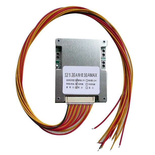 13S 48V 50A 18650 - Paquete de batería de litio Placa de PCB de protección BMS Durable para el consumidor Electrónica