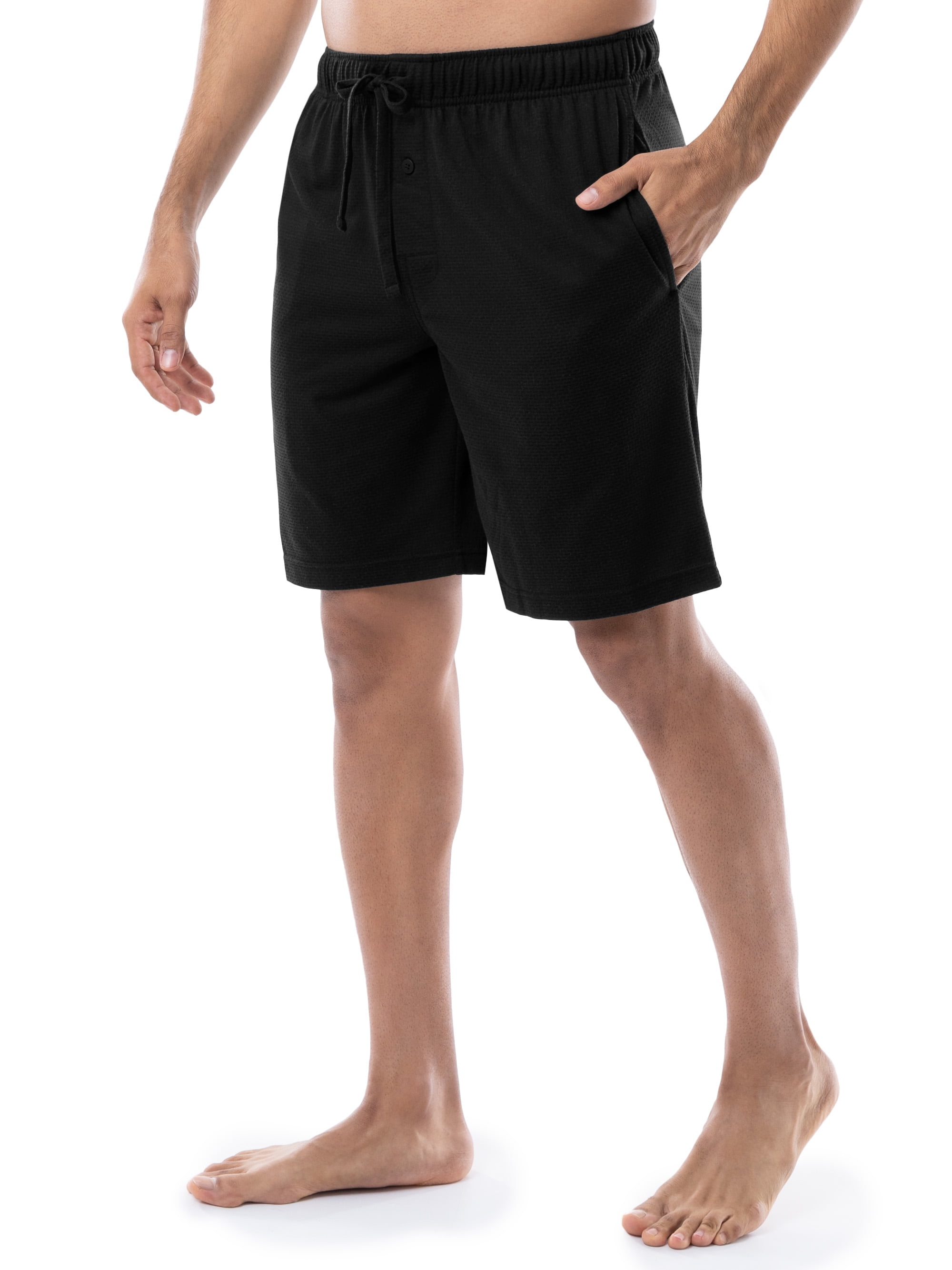 Fruit of the Loom Men's and Big Men’s Breathable Mesh 2-Pack Knit Sleep Pajama Short, S-2XL