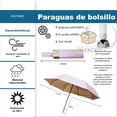 thumbnail image 2 of Paraguas de Bolsillo con Sistema Automático y Protección UV Color Rosa, 2 of 6