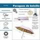 thumbnail image 2 of Paraguas de Bolsillo con Sistema Automático y Protección UV Color Rosa, 2 of 6