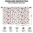 thumbnail image 2 of Kid Curtains,Football Icon White Pattern Kid Insulated Curtains Set Of 2,Bedroom Essentials,Toddler Room Decor 42"x54", 2 of 5