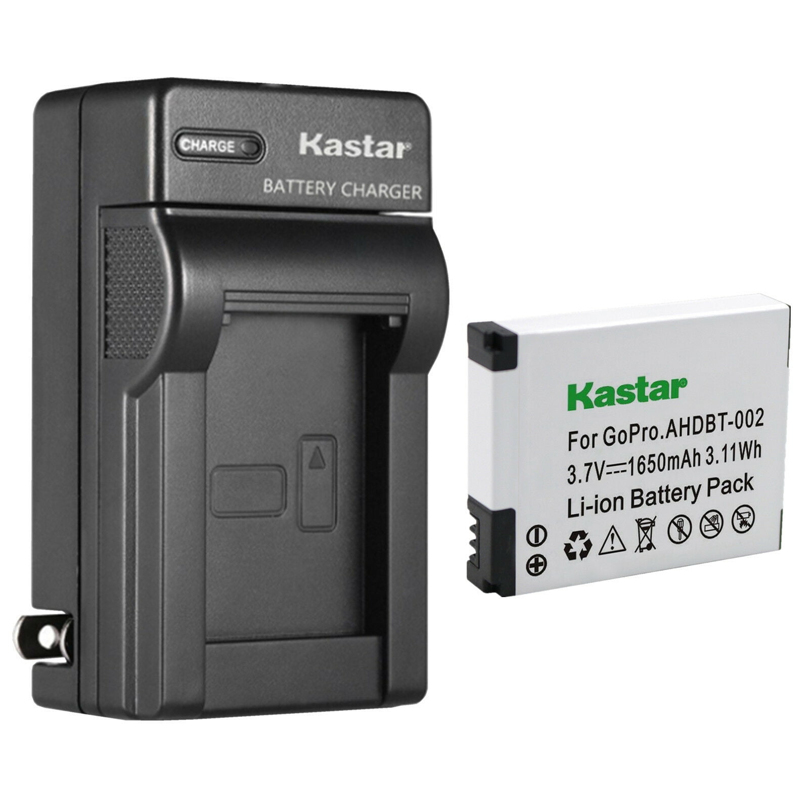 Kastar 1-Pack Battery and AC Wall Charger Replacement for Gopro HD Motorsports HERO Gopro HD Surf HERO Gopro HD HERO Naked GoPro Hero HD 1080p Digital Camera Gopro HD HERO 960 Sport Action Camera