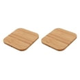 thumbnail image 3 of Guardoinrt Certified Fast Square Bamboo Wireless Charger Wood Pad 70cm 2Set, 3 of 6