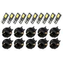 T5 LED Bulb cciyu 37 74 2721 2-SMD 5630 LED Bulb Super White 73 70 79 Wedge Led Bulb T5 Twist Socket Replacement Dash Dashboard Lights Instrument Panel Cluster LED Lamps Glove Box Light Bulb 10pcs