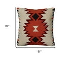 thumbnail image 4 of Ivory Orange Kilim Down Filled Throw Pillow, 4 of 5