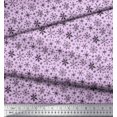 thumbnail image 2 of Soimoi Poly Georgette Fabric Snowflake Artistic Print Fabric by the Yard 52 Inch Wide, 2 of 3