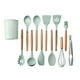 thumbnail image 1 of Kit de utensilios de cocina de silicona y madera con tarro de almacenamiento, juego de utensilios de cocina de silicona TUNC Sencillez, 1 of 5