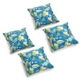 thumbnail image 2 of Blazing Needles 17-inch Square Solid Polyester Outdoor Throw Pillows (Set of 4), 2 of 2