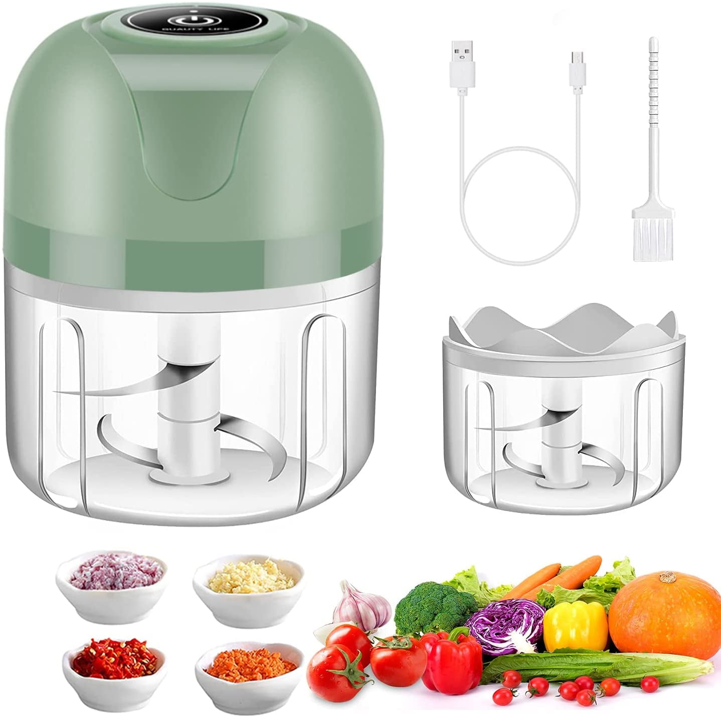 Mini Garlic Chopper, ROGTZ Electric Food Processor, Garlic Mincer