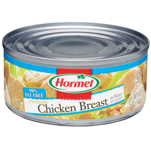 Hormel Premium Canned Chunk Chicken Breast In Water 5 Ounce Walmart Walmart