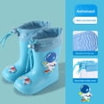 thumbnail image 1 of Nueva gran oferta de Botas de lluvia para niños de temporada, botas de bebé extraíbles con forro polar a media pantorrilla, pegamento antideslizante para niños y niñas, 1 of 5