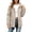 Khaki, variant on Women's Hooded Rain Jacket Waterproof Long Sleeve Elastic Cuff Trench Coat Womens Windbreaker Jackets with Big Pockets Pink S