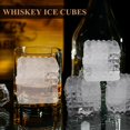 thumbnail image 4 of Molde para cubitos de hielo de whisky, cubitos de hielo de whisky de 2 pulgadas, bandeja de cubitos de hielo de silicona con tapa, 4 of 4