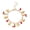 Cherry, variant on HONCLL Vocation Styles Bracelet Decoration for Trendy Women with 3D Strawberry Cherrys Heart and Pearls Beads Daily Use