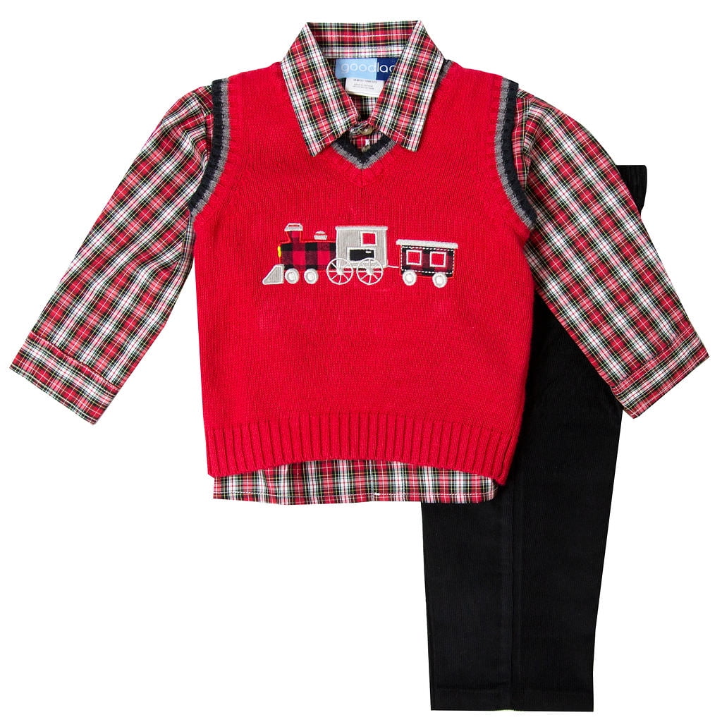 baby boy red sweater vest