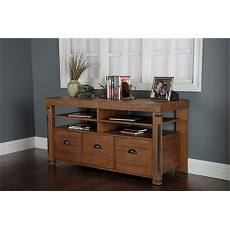 La Console - Industrial Credenza Console with Three Large File Drawers
