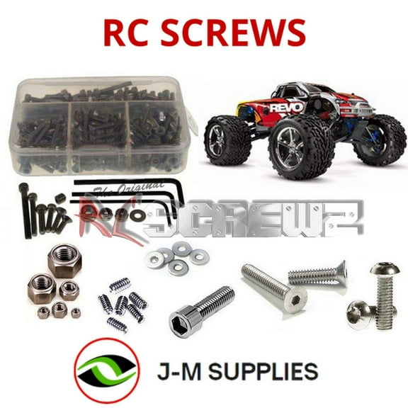 RCScrewZ Stainless Steel Screw Kit tra012 for Traxxas Revo 2.5 / RTR #5310 RC Car | SET