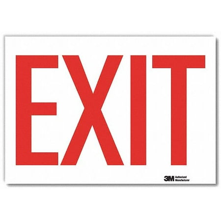 

Lyle Exit Sign 10inx14in Reflective Sheeting U1-1008-RD_14X10