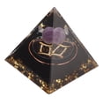 thumbnail image 3 of Pirámide de orgonita de 5 cm para curación de energía positiva Pirámide de cristal Meditación Pirámides de orgonita Chakra Zodiaco Generador de energía Géminis, 3 of 14