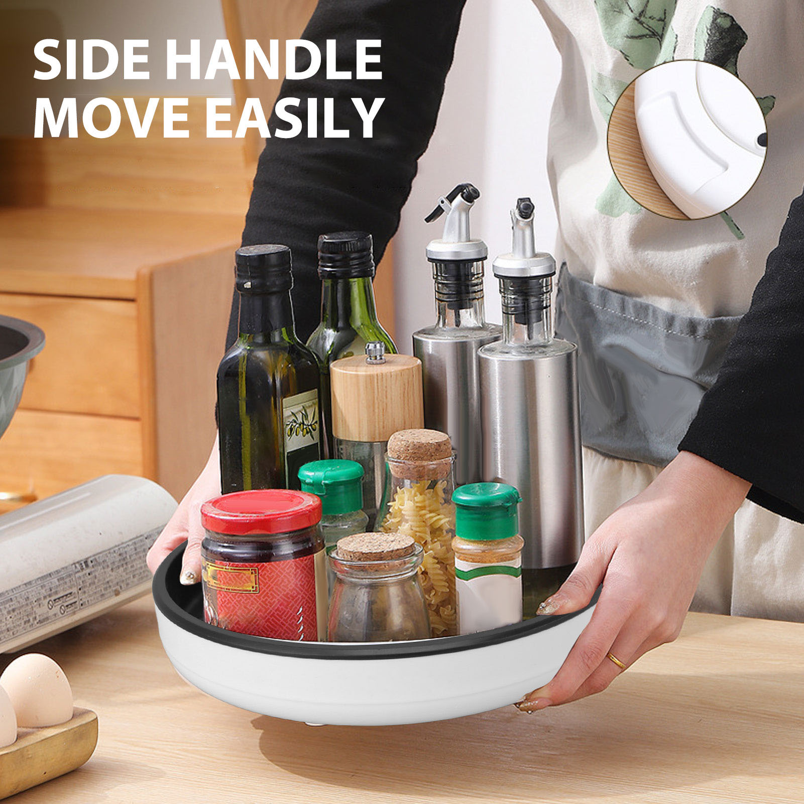 360 Rotating Moving Spice Rack Storage Turntable, 360 Degree